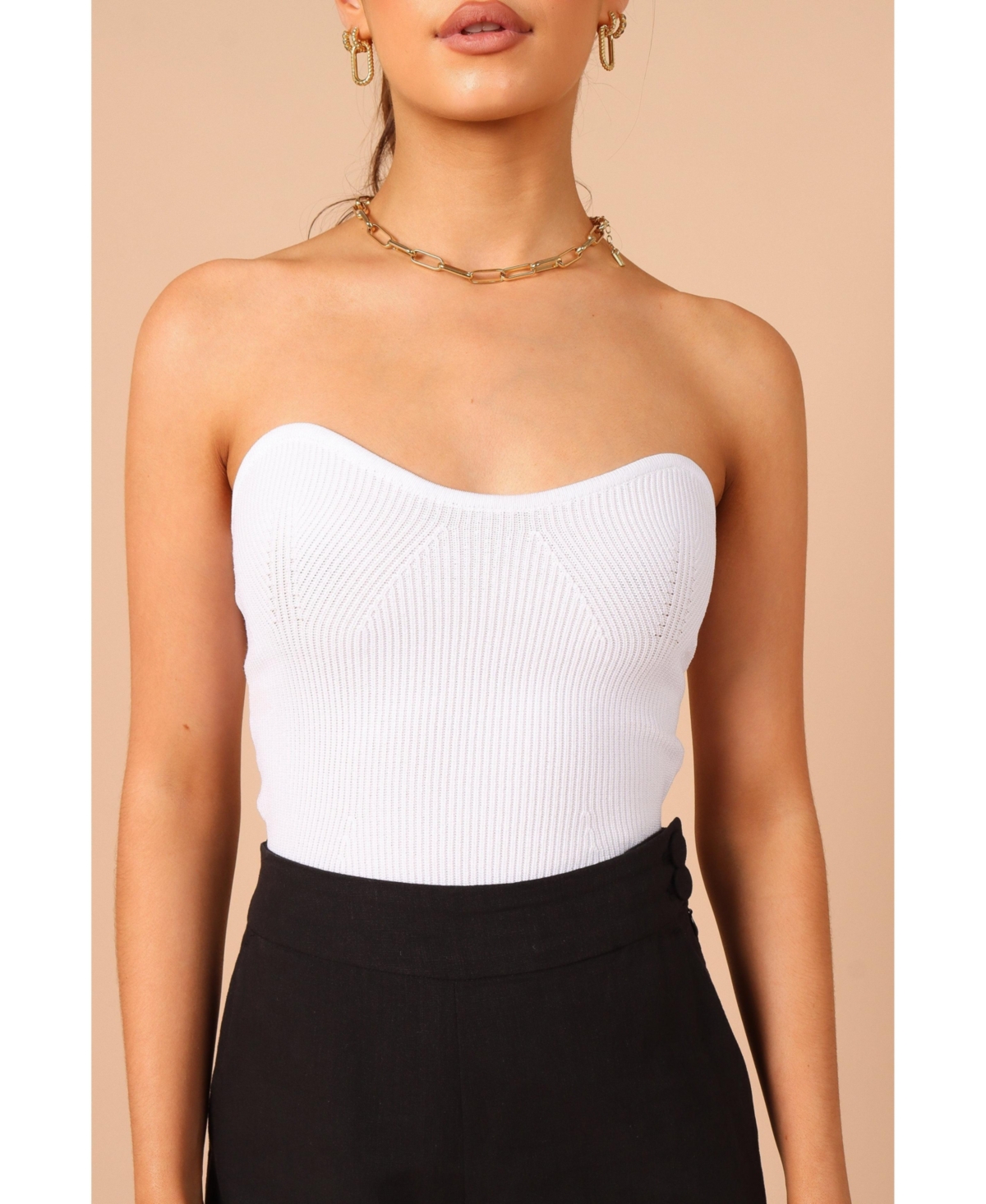 Petal And Pup Women's Nina Strapless Top In White