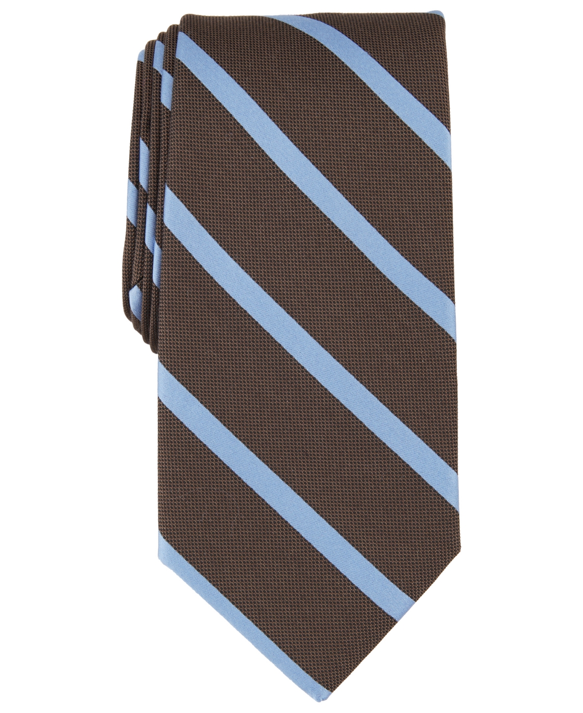 Shop Michael Kors Men's Hughes Stripe Tie In Brown