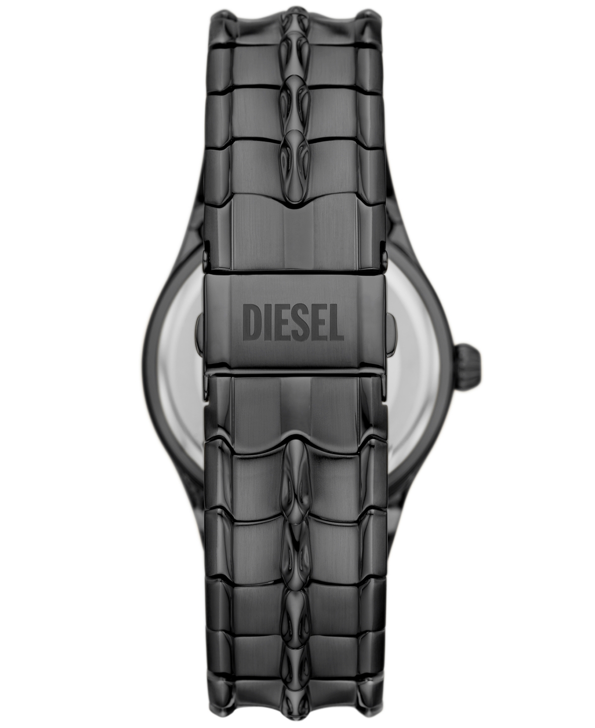 Shop Diesel Men's Vert Three Hand Date Gunmetal Stainless Steel Watch 44mm