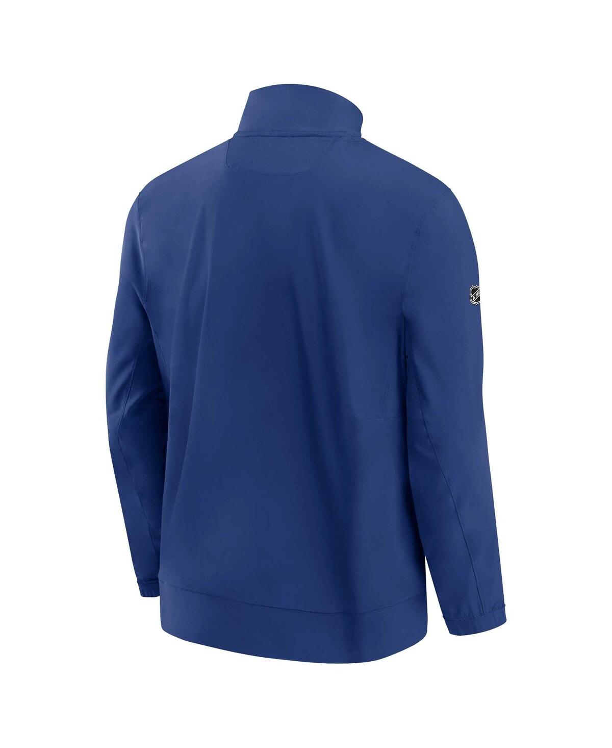 Men's FanaticsToronto Maple Leafs Authentic Pro Rink Coaches Full-Zip Jacket - Blue