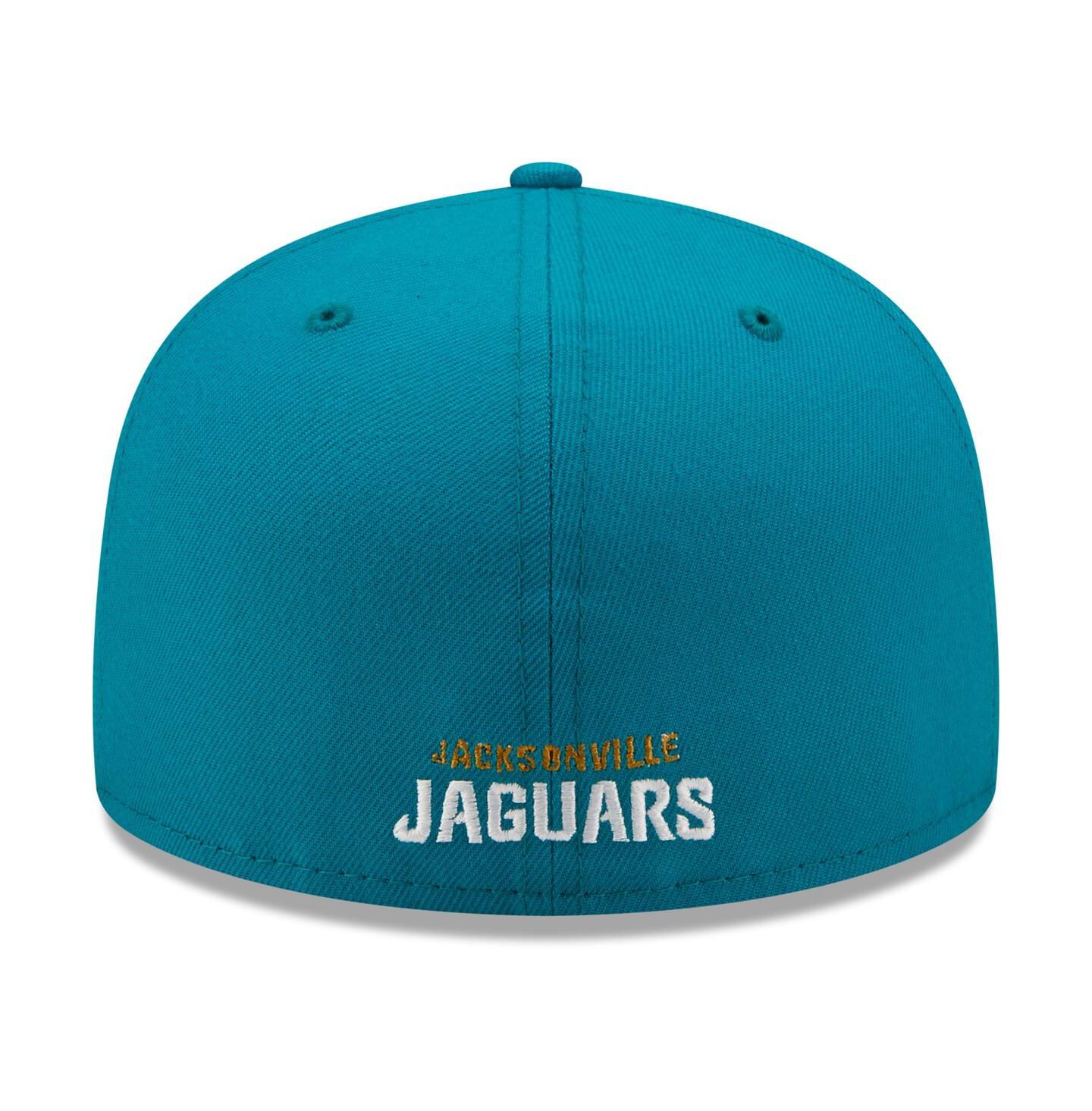 Мужская кепка New Era Teal Jacksonville Jaguars Omaha 59FIFTY Fitted Hat — фото 4