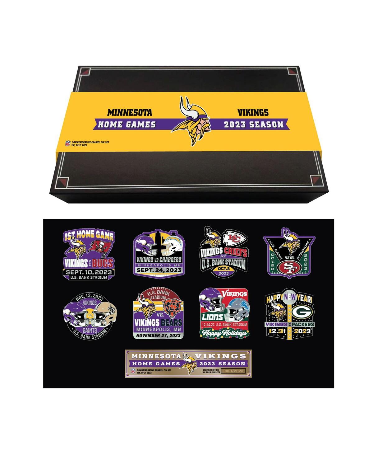 Mojo Licensing Minnesota Vikings 2023-24 Game Day Pin Collector Set In Multi