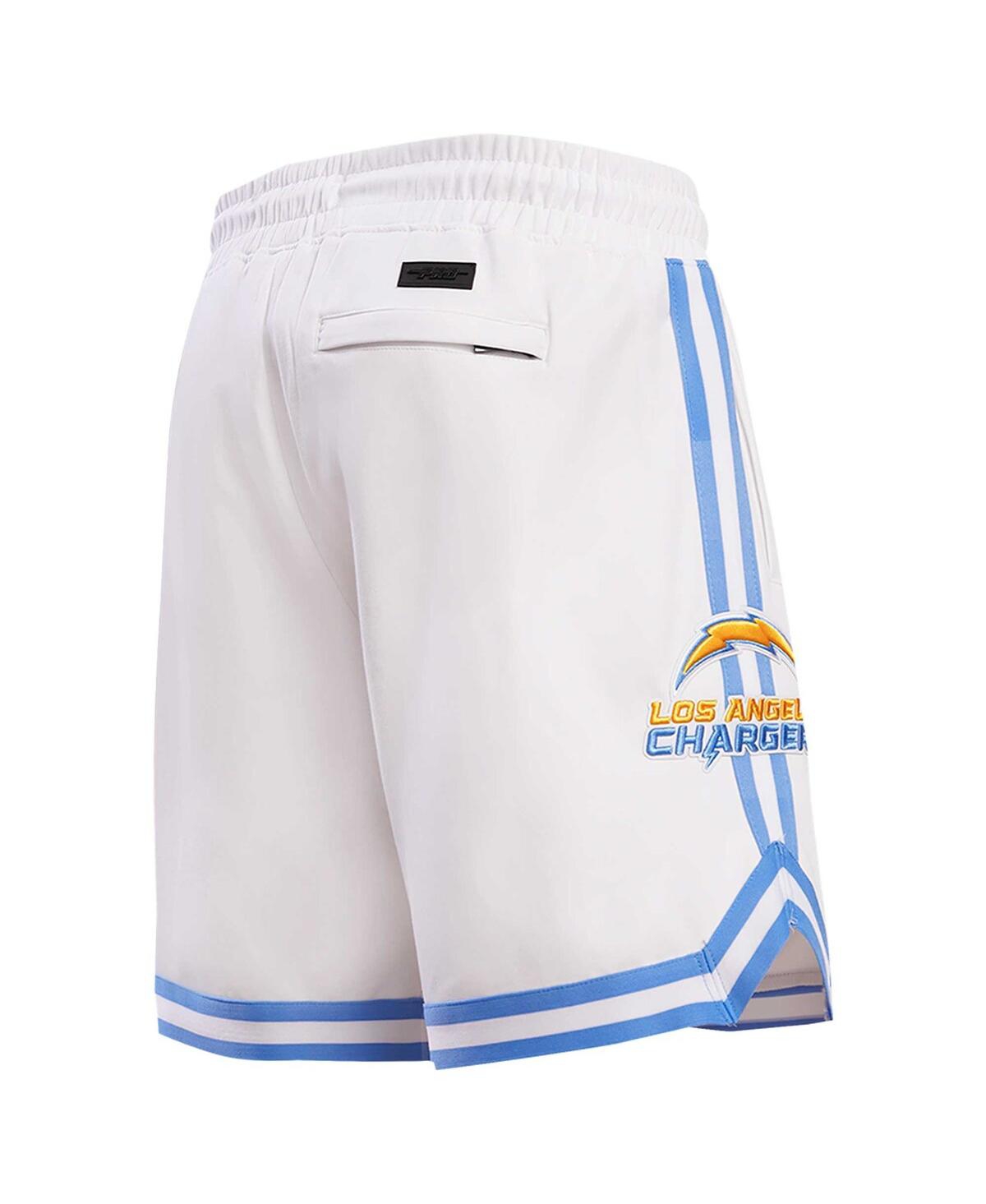 Men's Pro StandardLos Angeles Chargers Classic Chenille Shorts - White