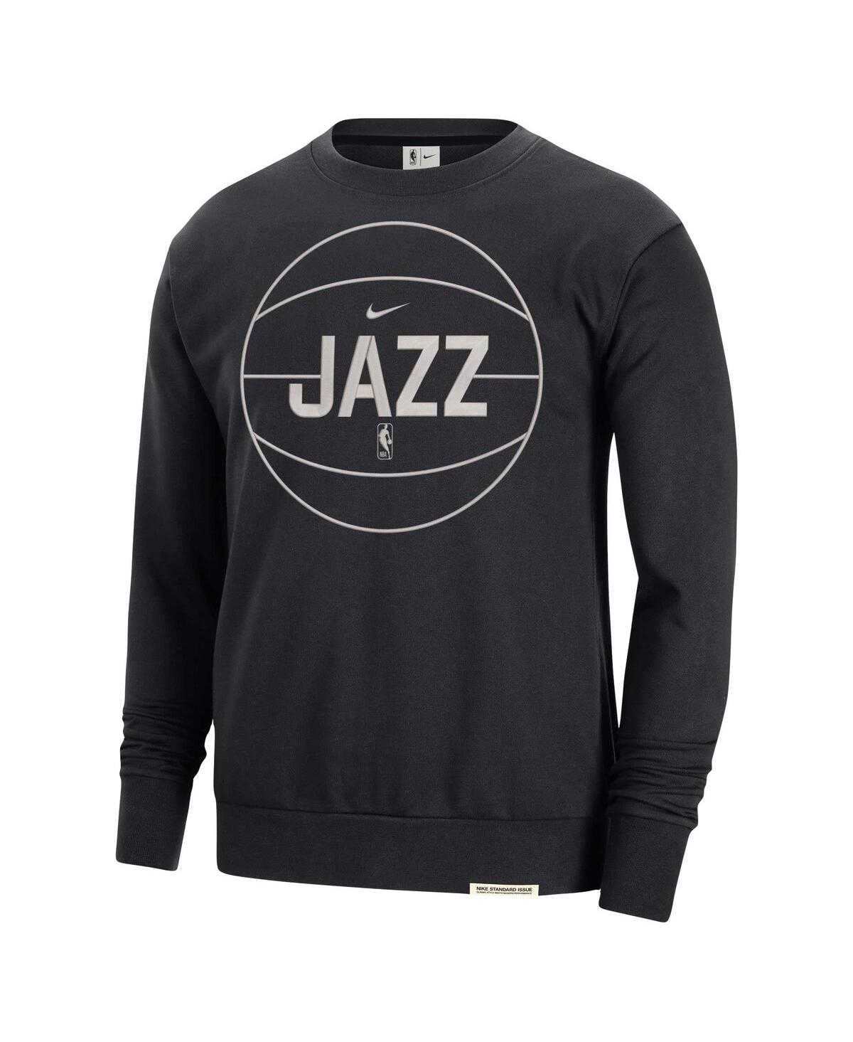 Shop Nike Men's  Black Utah Jazz 2023/24 Authentic Standard Issue Travel Performance Pullover Sweatshirt