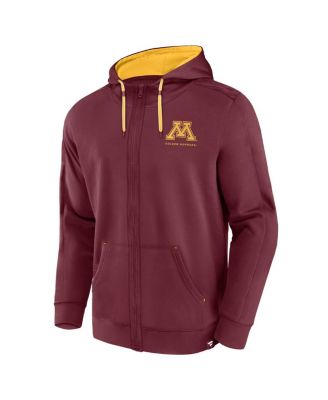 Men's Maroon Minnesota Golden Gophers Power Index Full-Zip Hoodie