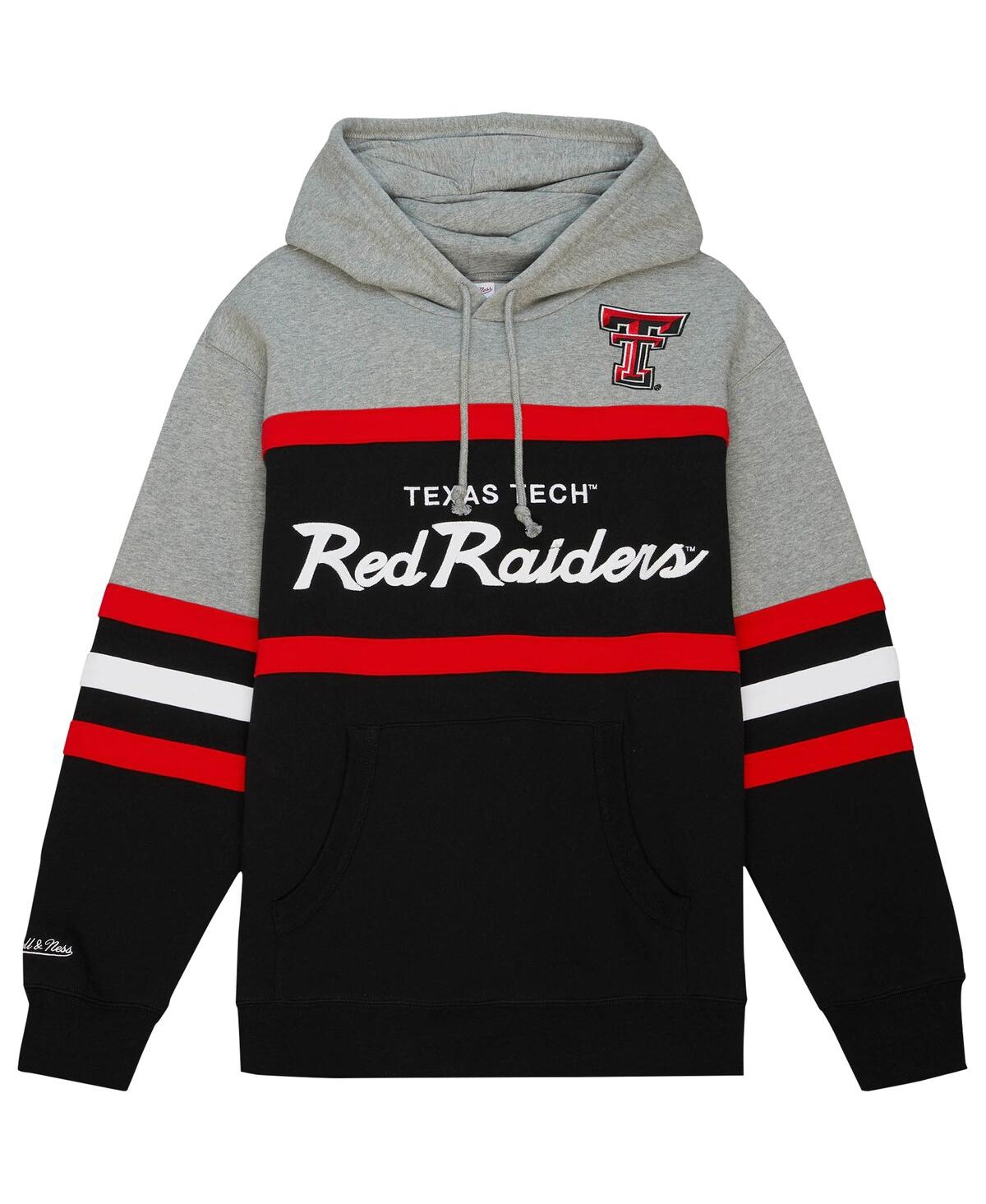 Shop Mitchell & Ness Men's  Black Texas Tech Red Raiders Head Coach Pullover Hoodie