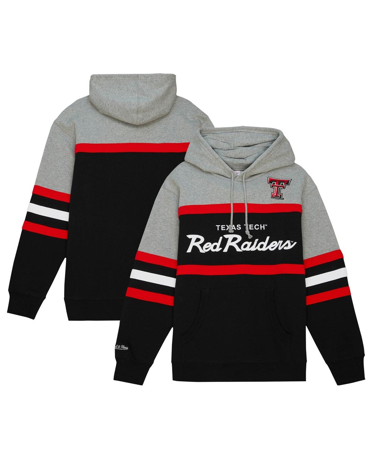 Shop Mitchell & Ness Men's  Black Texas Tech Red Raiders Head Coach Pullover Hoodie