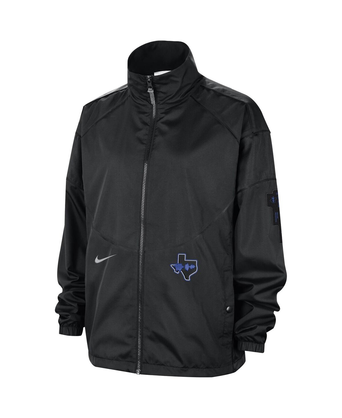 Women's NikeDallas Mavericks 2023/24 City Edition Courtside Swoosh Fly Full-Zip Jacket - Black