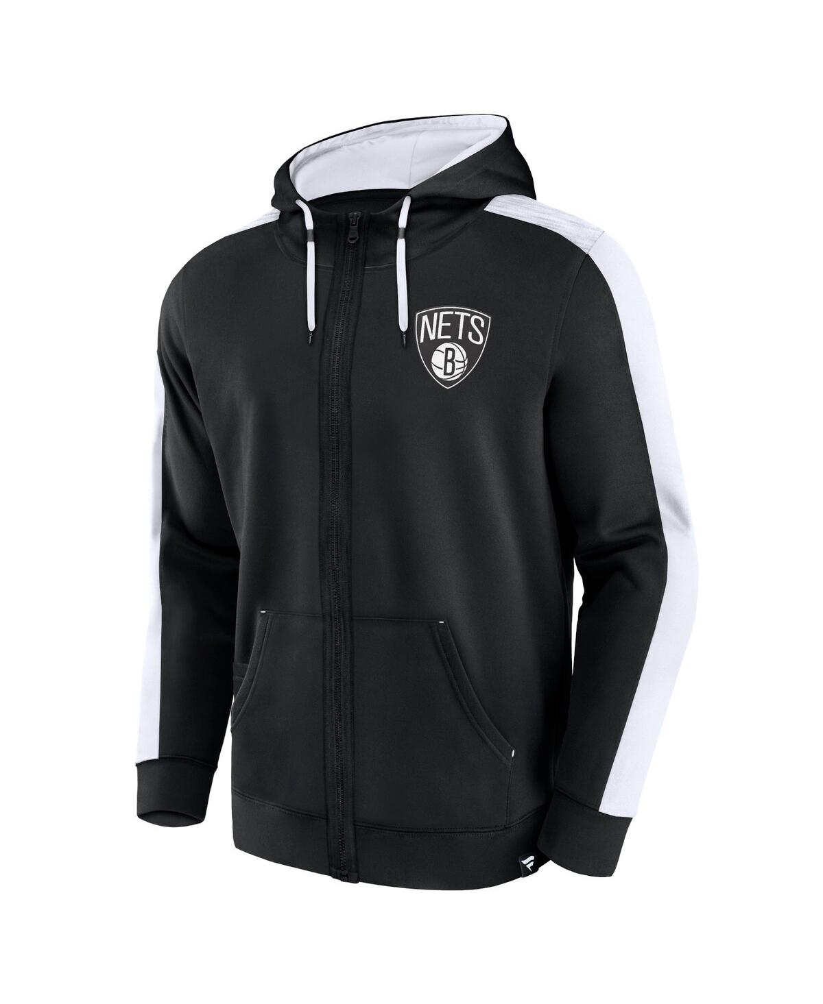Men's FanaticsBrooklyn Nets Rainbow Shot Full-Zip Hoodie - Black