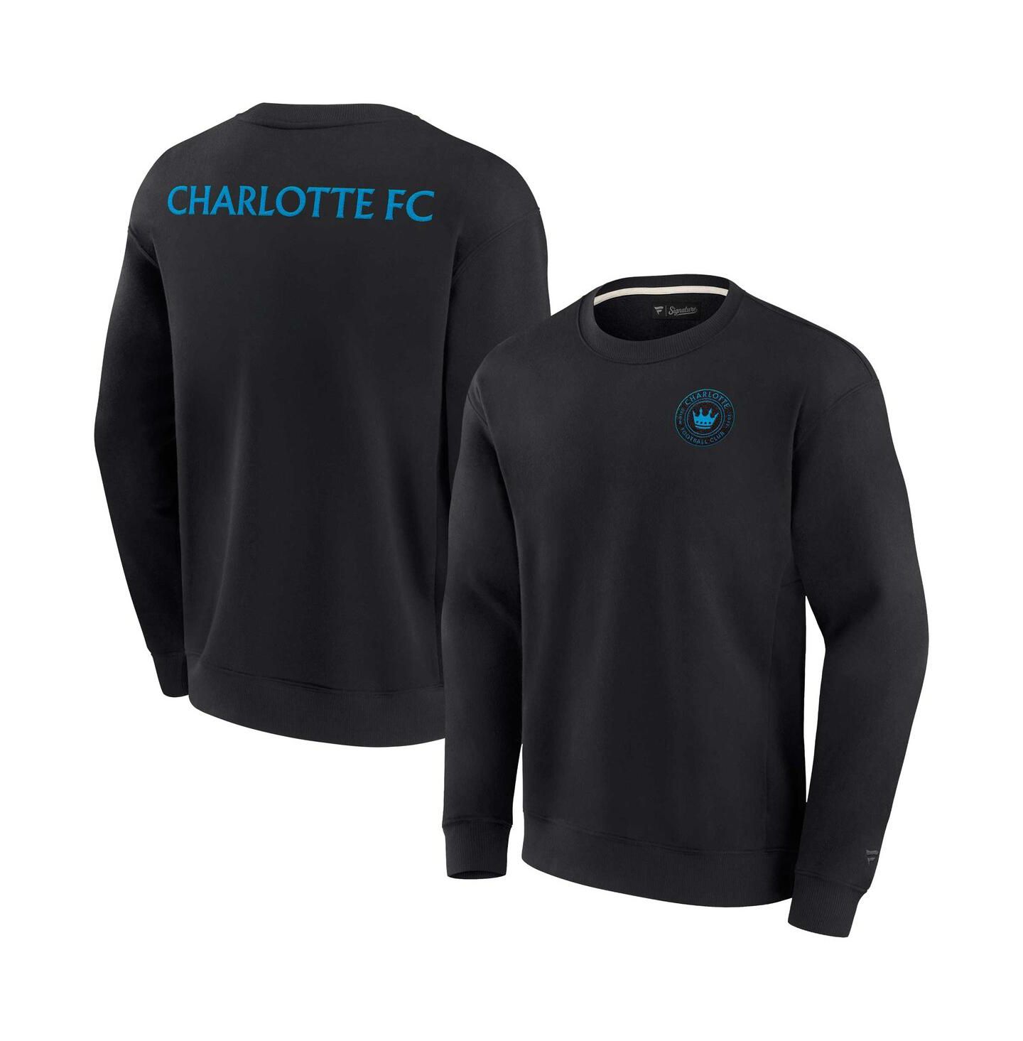 Толстовка Fanatics Signature Black Charlotte FC Super Soft Fleece Crew — фото 1