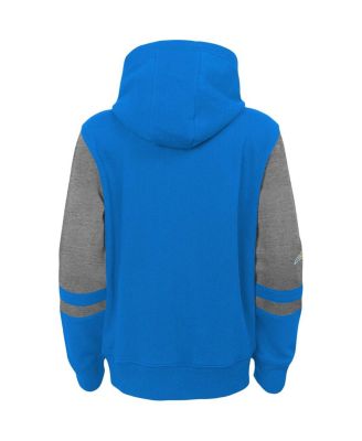 Preschool Boys and Girls Powder Blue Los Angeles Chargers Stadium Color Block Full-Zip Hoodie