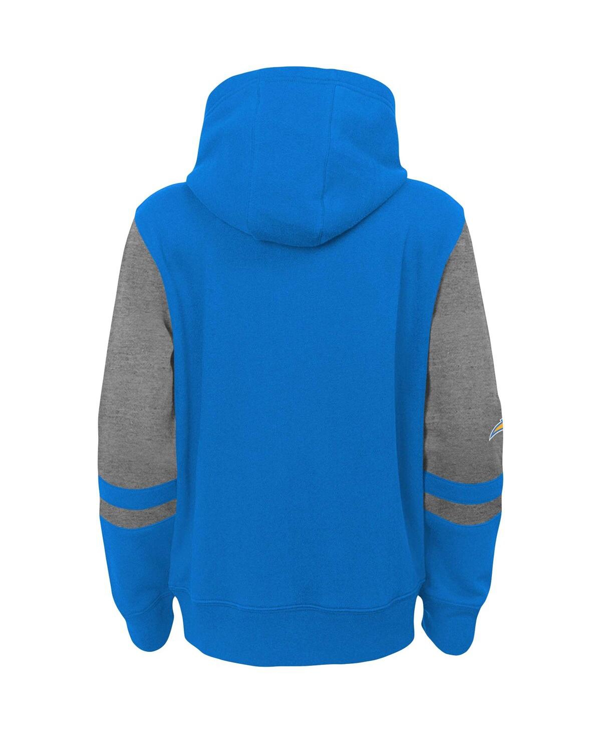 Preschool Boys and Girls Powder Blue Los Angeles Chargers Stadium Color Block Full-Zip Hoodie