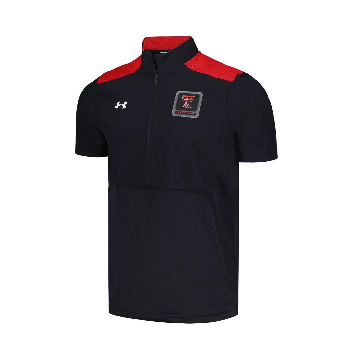 Мужская куртка Under Armour Black Texas Tech Red Raiders Motivate Half-Zip — фото 2