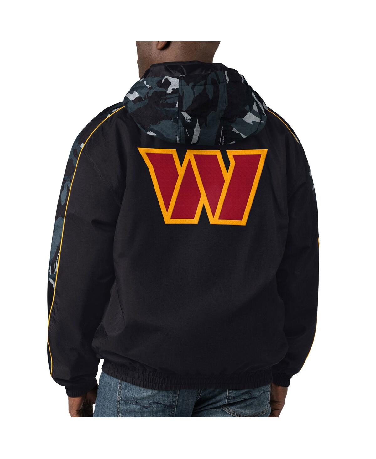 Men's StarterWashington Commanders Thursday Night Gridiron Full-Zip Hoodie Jacket - Black
