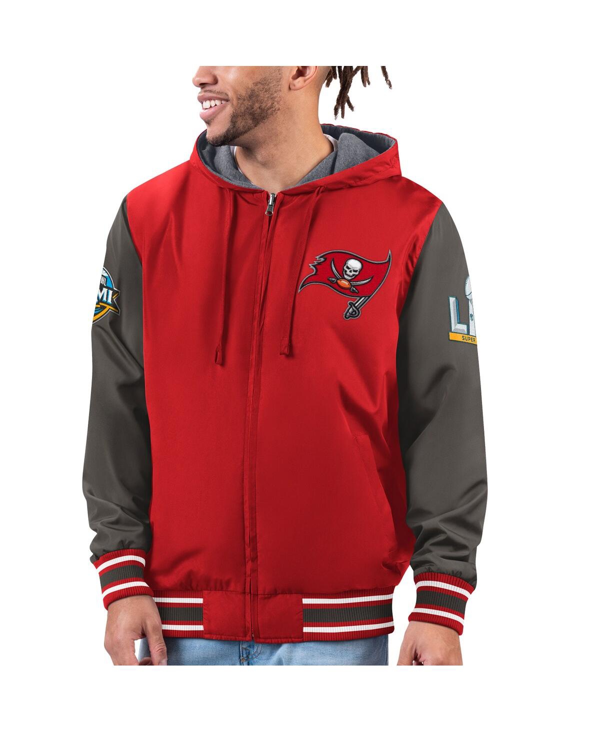 Men's G-iii Sports by Carl Banks Red, Pewter Tampa Bay Buccaneers Commemorative Reversible Full-Zip Jacket - Red, Pewter