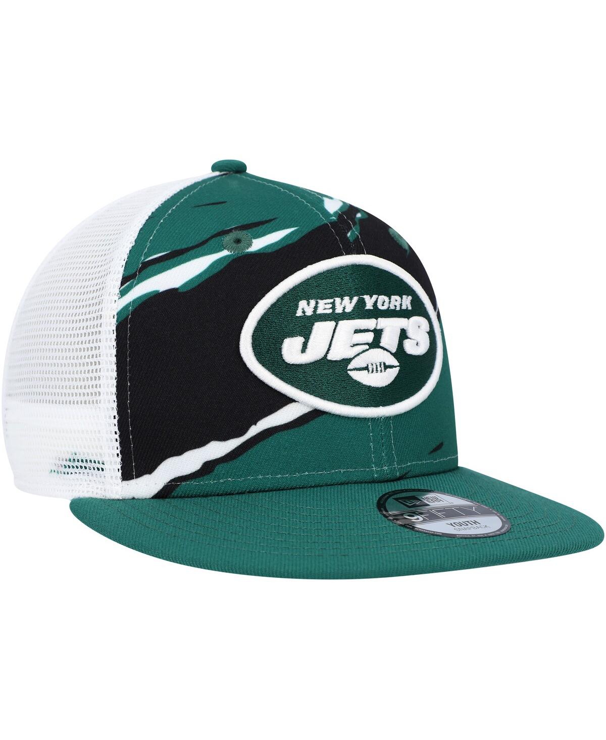 Shop New Era Youth Boys And Girls  Green New York Jets Tear 9fifty Snapback Hat