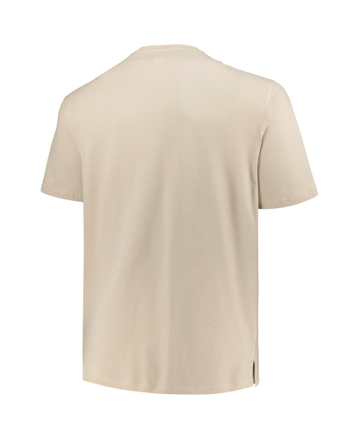 Shop New Era Men's  Cream New England Patriots Third Down Big And Tall Historic T-shirt