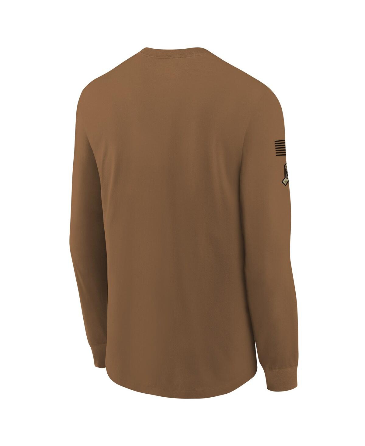 Shop Nike Big Boys  Brown New England Patriots 2023 Salute To Service Long Sleeve T-shirt