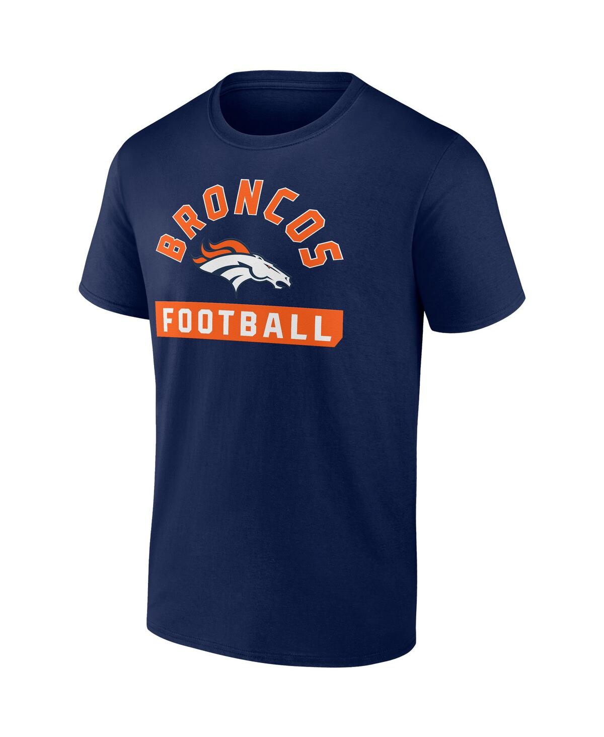 Men's Fanatics White Denver Broncos Two-Pack 2023 Schedule T-shirt Combo Set - White