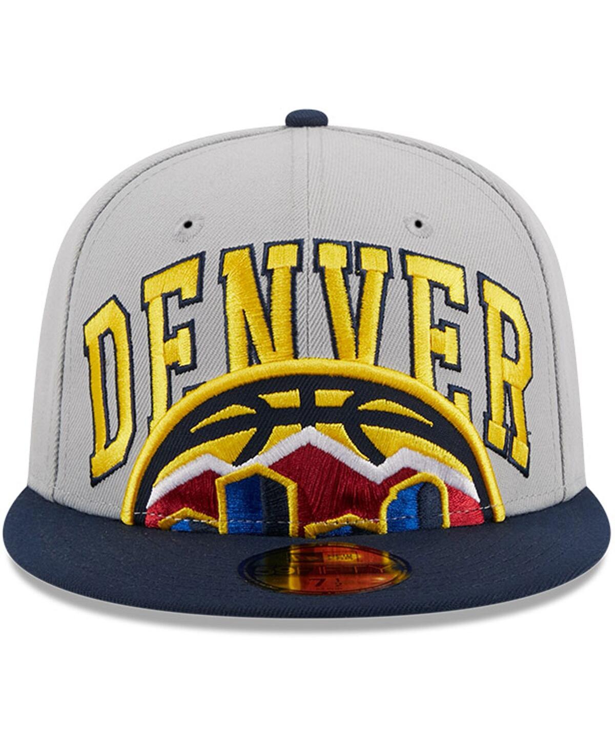 Men's New Era Navy Denver Nuggets Tip-Off Two-Tone 59FIFTY Fitted Hat - Navy