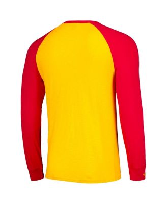 Men's Gold Florida State Seminoles Legendary Slub Raglan Long Sleeve T-shirt