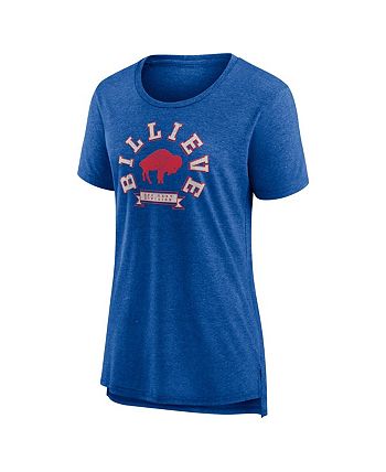 Women's Buffalo Bills Nike Heather Royal Fashion Tri-Blend T-Shirt