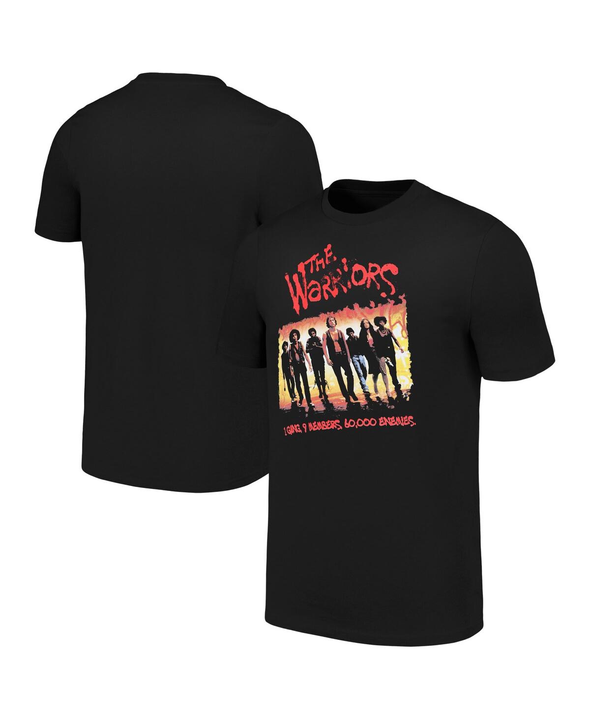 Men's Ripple Junction Black The Warriors Group T-shirt - Black