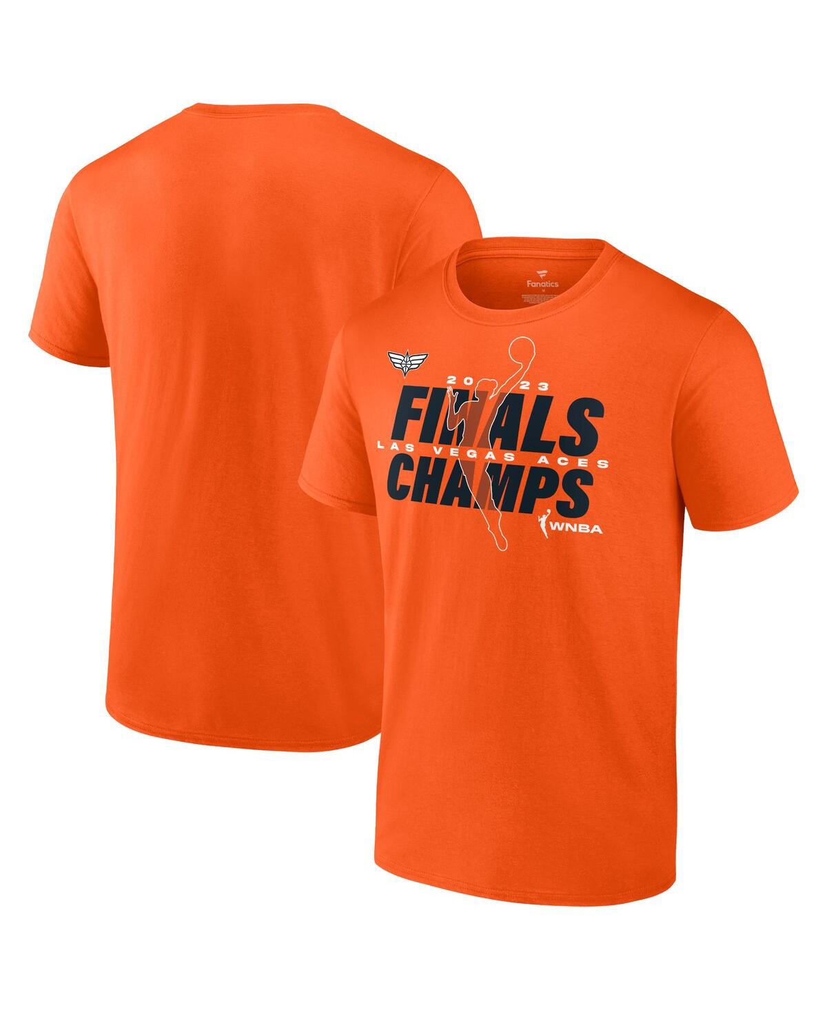 Shop Fanatics Men's And Women's  Orange Las Vegas Aces 2023 Wnba Finals Champions Signature T-shirt