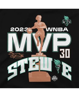 Men's and Women's Breanna Stewart Black New York Liberty 2023 WNBA MVP T-shirt