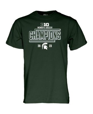 Men's and Women's Green Michigan State Spartans 2023 Big Ten Women's Soccer Regular Season Champions Locker Room T-shirt