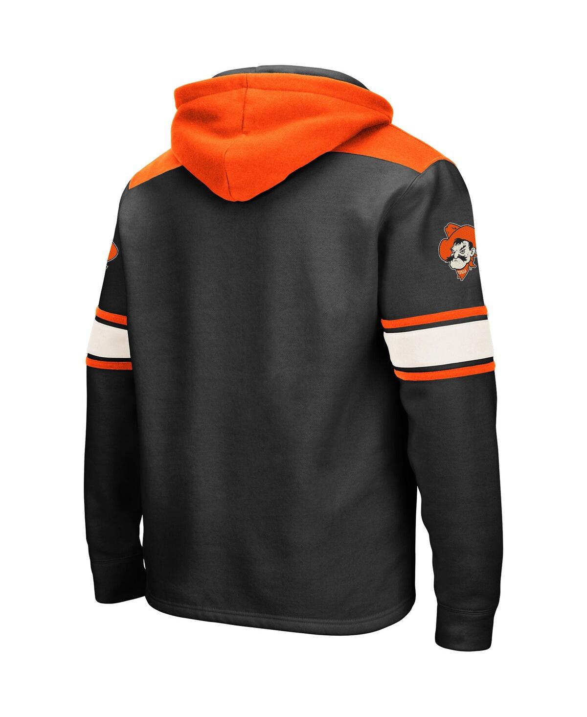 Men's ColosseumOklahoma State Cowboys 2.0 Lace-Up Pullover Hoodie - Black