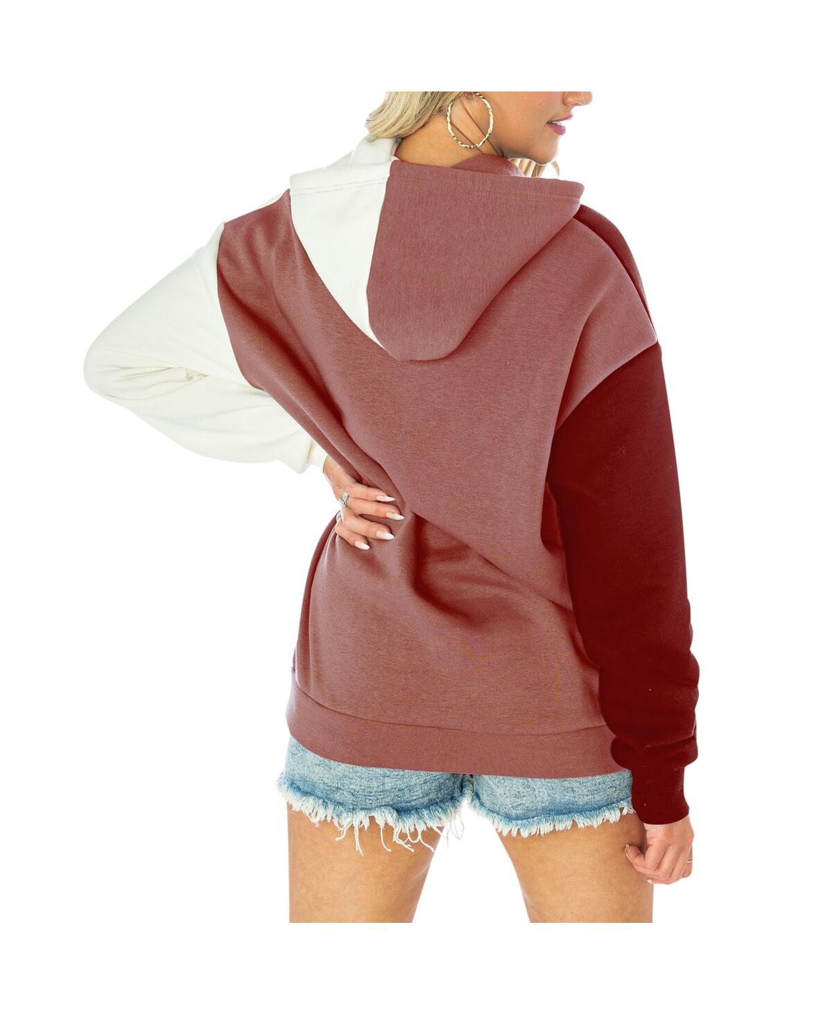 Shop Gameday Couture Women's  Maroon Texas A&m Aggies Hall Of Fame Colorblock Pullover Hoodie