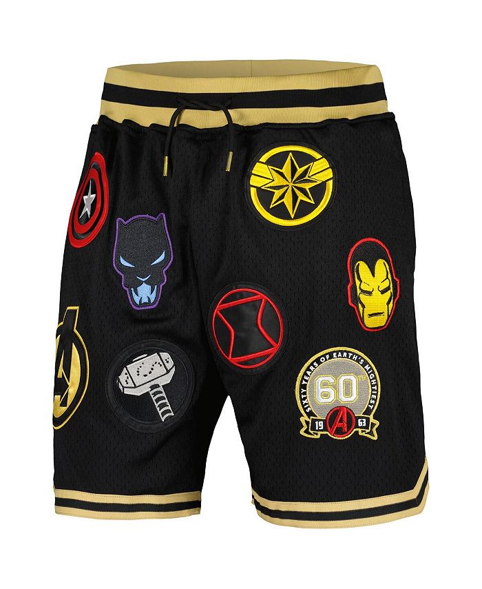 Lids Men's Black The Avengers 60th Anniversary Basketball Shorts Macy's