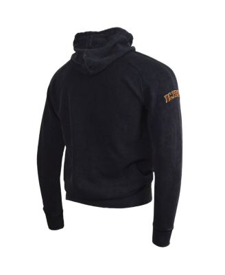 Men's and Women's Black Distressed Washington Commanders Take Command Mineral Wash Vintage-Like Pullover Hoodie