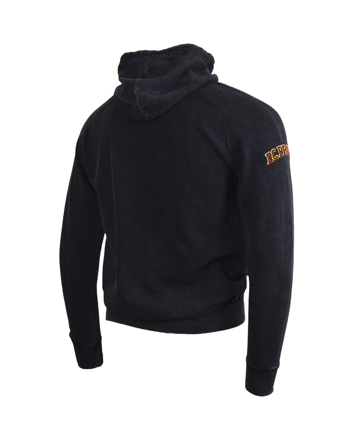 Dc Proper Unisex  Black Washington Commanders Take Command Mineral Wash Vintage Pullover Hoodie In Black