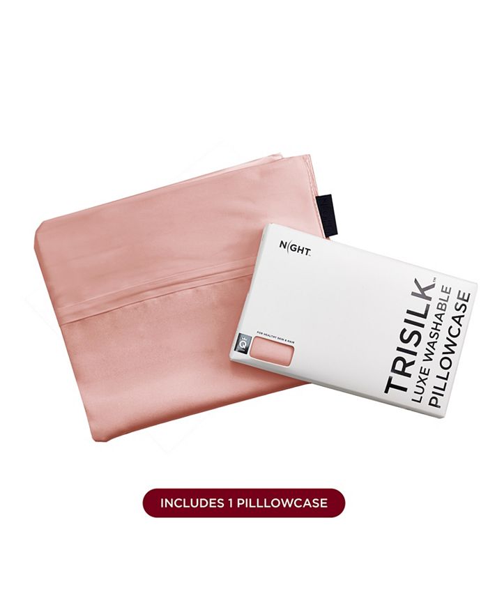 NIGHT Trisilk Washable Mulberry Silk Pillowcase Macy's