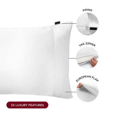 Trisilk Washable Mulberry Silk Pillowcase, King