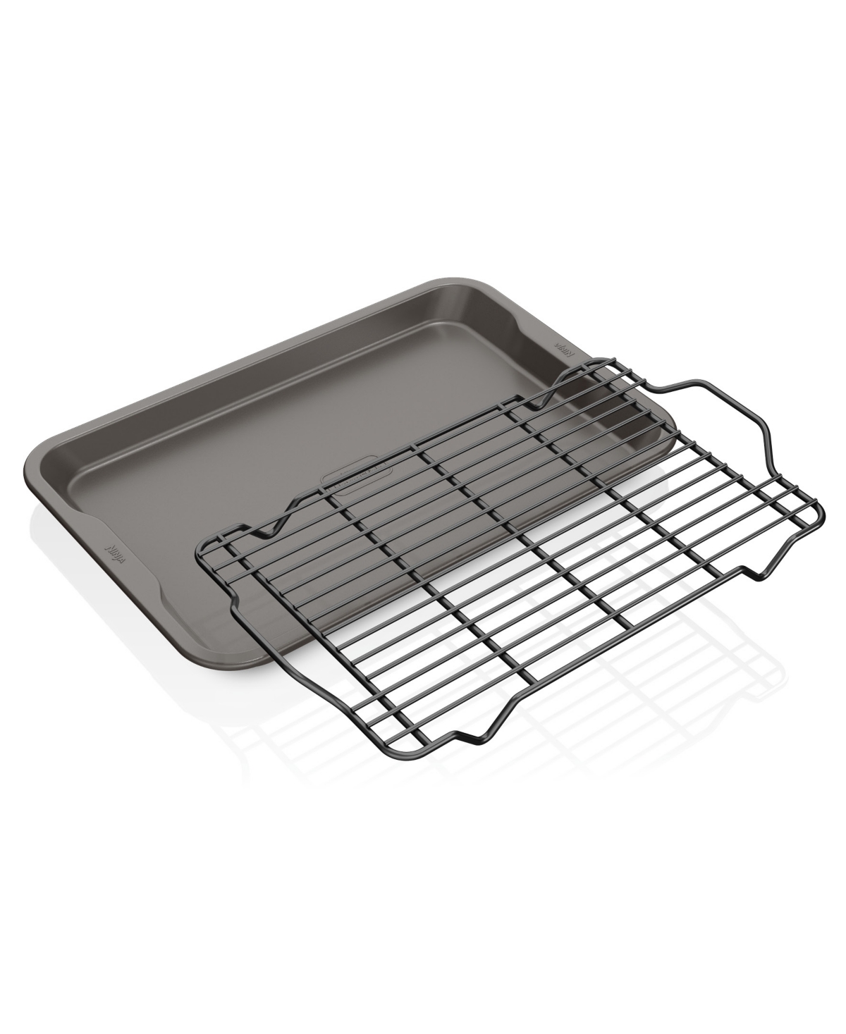 Ninja Foodi Neverstick Premium 2-piece Baking Sheet Rack Set In Gray