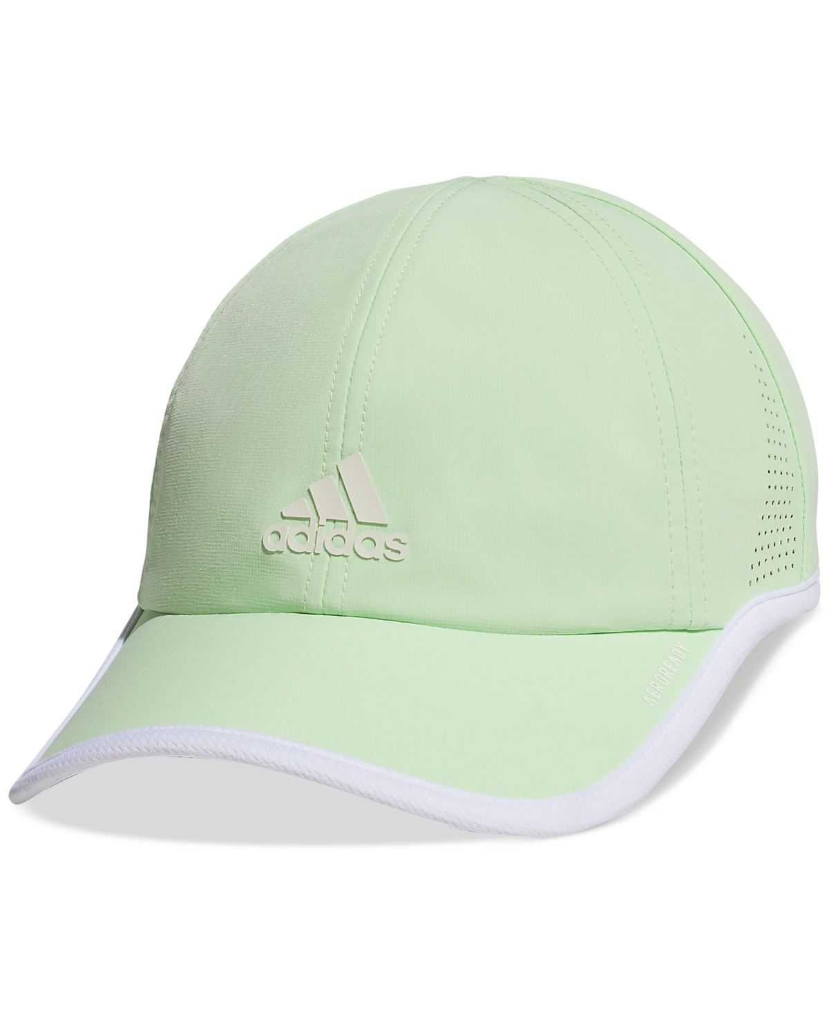 Shop Adidas Originals Women's Superlite 2.0 Adjustable Logo Cap In Semi Green Spark,white
