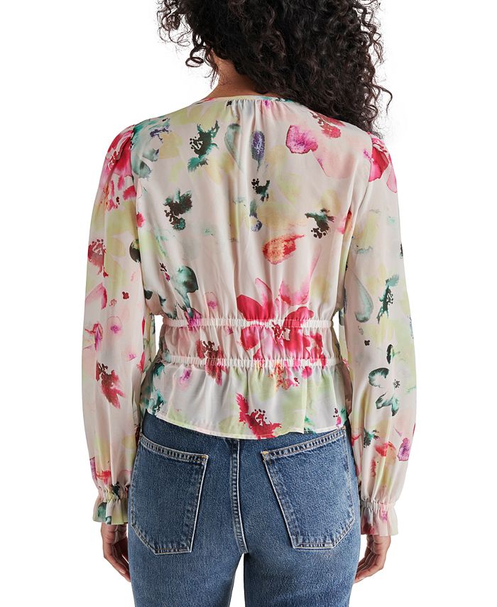 Steve Madden Porter Stripe Peplum Top