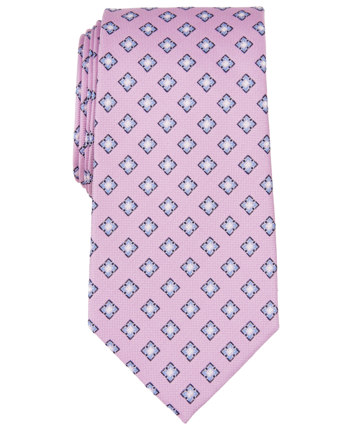 B by Brooks Brothers Men's Medallion Silk Tie - Pink