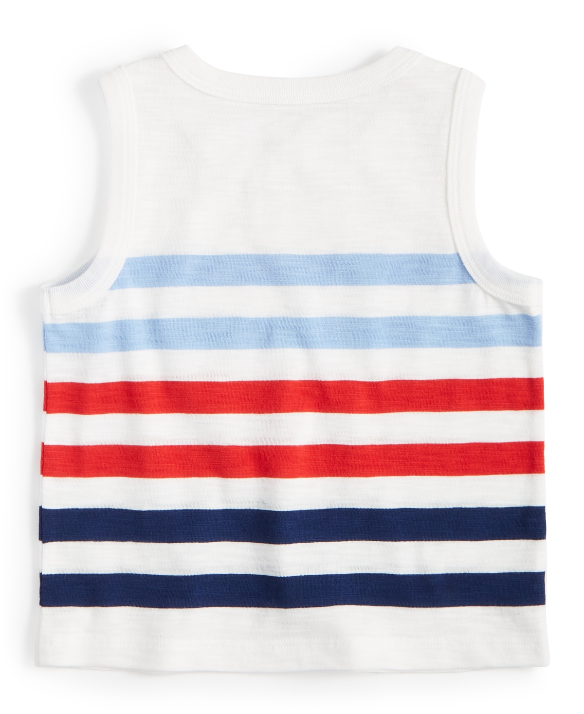 Shop First Impressions Baby Boys Summer Stripe Tank Top, Created For Macy's In Angel White