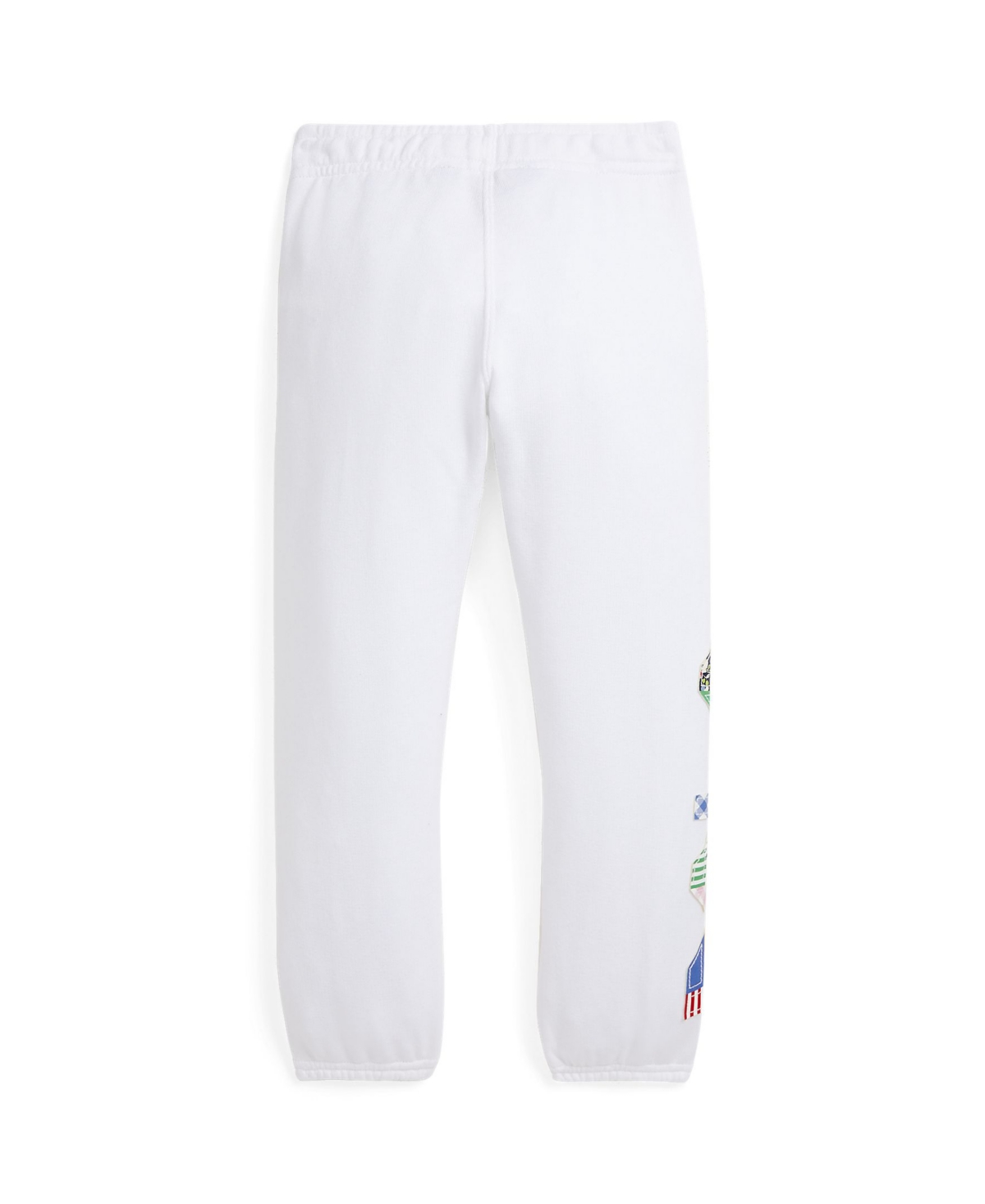 Shop Polo Ralph Lauren Toddler And Little Girls Mixed-logo Terry Jogger Pants In White