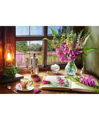 Still Life with Violet Snapdragons 1000 Piece Jigsaw Puzzle