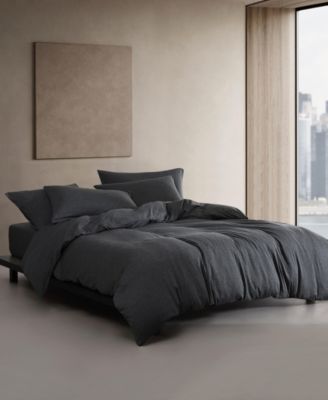 Melange Tencel Jersey 3 Piece Duvet Cover Set, Queen