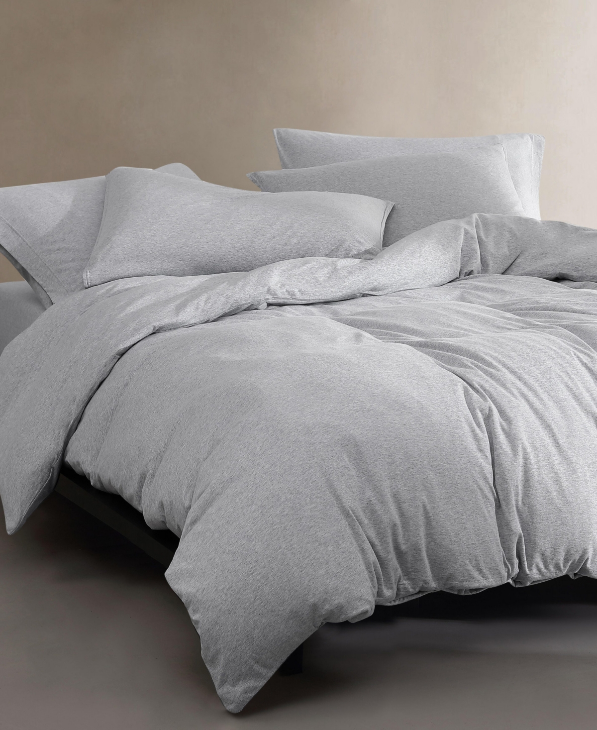 Calvin Klein Closeout!  Modern Cotton Melange Tencel Jersey 3 Piece Duvet Cover Set, King In White