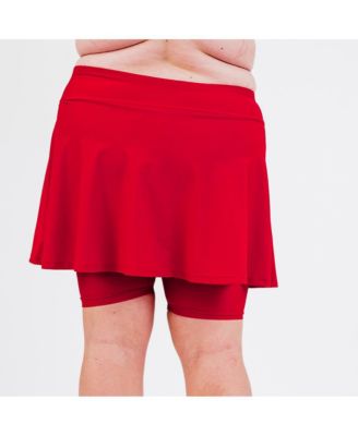 Plus Size Midi Swim Skort
