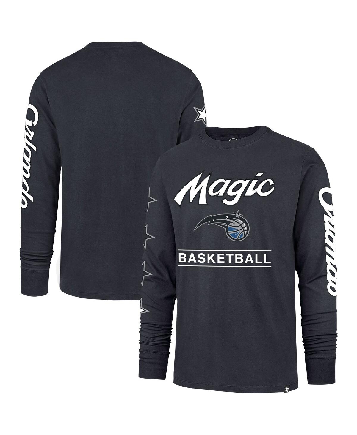 47 Brand Men's ' Charcoal Orlando Magic 2023/24 City Edition Triplet Franklin Long Sleeve T-shirt