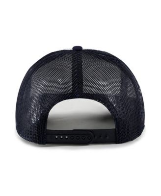 Men's White, Navy Michigan Wolverines Article Foam Front Trucker Hat