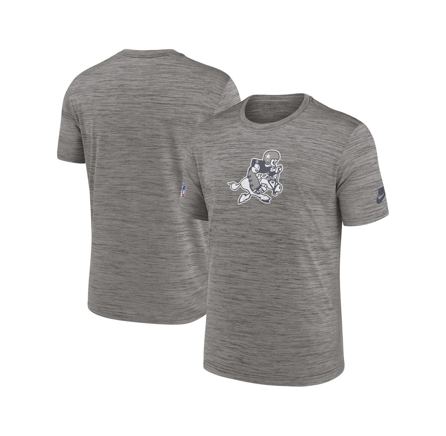 Men's Heather Charcoal Dallas Cowboys 2023 Sideline Alternate Logo Performance T-shirt